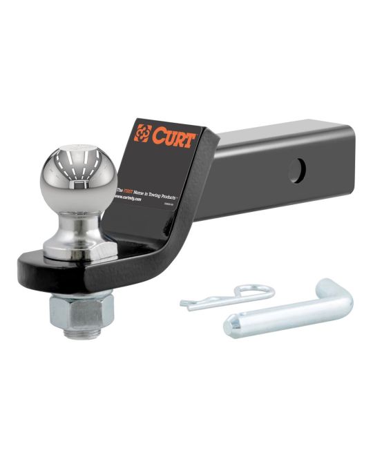 Chevrolet 7500 Pound Capacity Pre-Loaded Trailer Hitch Ball Mount 2 Inch Receiver 2 Inch Drop Class III By Curt