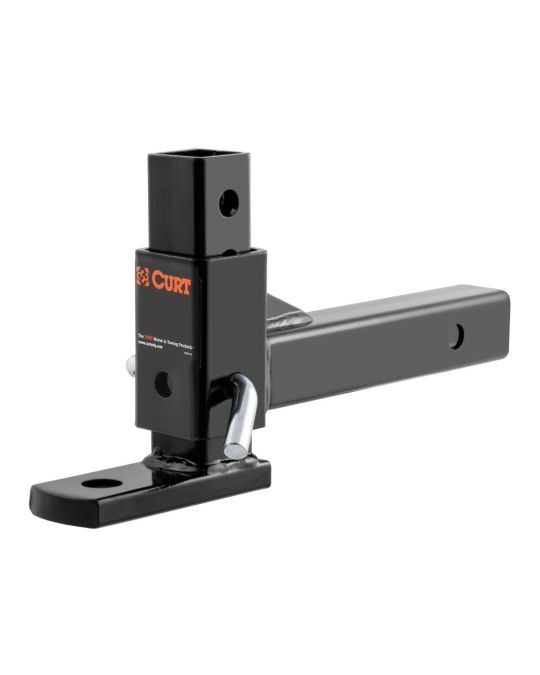 Chevrolet 5000 Pound Capacity Adjustable 7.5 Inch Drop Trailer Hitch Ball Mount 2 Inch Receiver Class III By CURT
