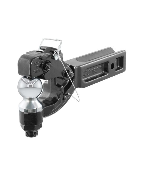 Chevrolet 16K Pintle Hook And Ball Combination Hitch Class V With 2 Inch Ball By CURT