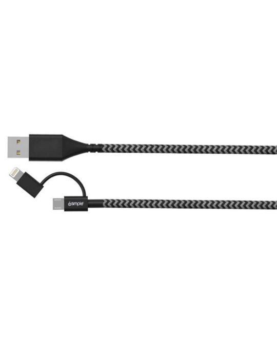 Chevrolet Lightning And Micro USB Combination Cable 1 Meter By iSimple
