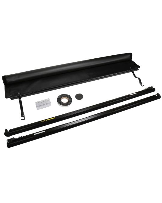 Chevrolet Soft Roll Up Tonneau Cover Black By Advantage For Crew Cab With Short Bed