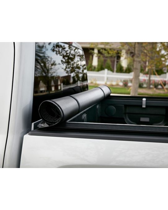 Chevrolet Soft Roll Up Tonneau Cover In Black By Advantage For Long Bed