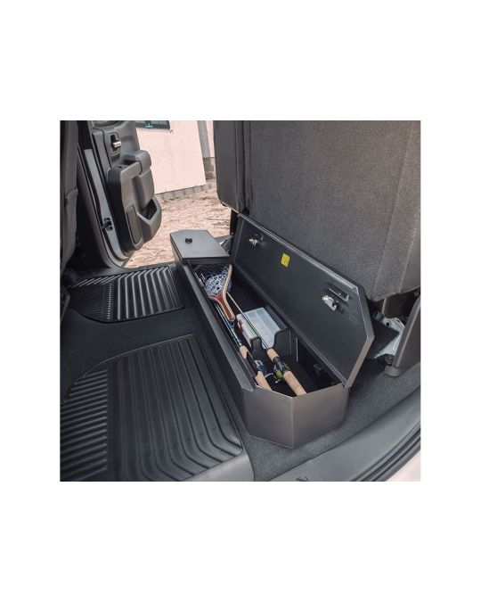 Chevrolet Steel Under Rear Seat Lockbox With 3 Digit Combination Lock By Tuffy Security Products For Crew / Extended Cab