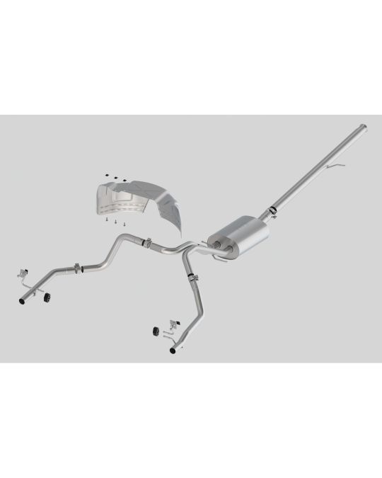 Chevrolet Performance 5.3L Cat-Back Dual-Split Rear-Exit Exhaust Upgrade System By Borla