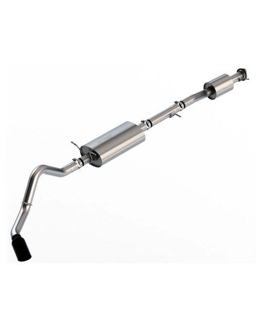 Chevrolet Performance Cat-Back Exhaust Upgrade System With Single Black Chrome Tip For LWB Models By Borla