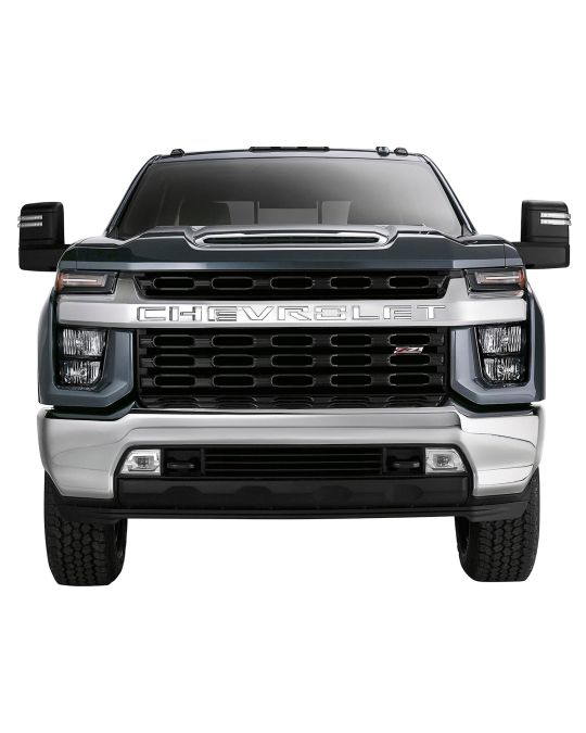 Chevrolet Grille Emblem CHEVROLET Script Lettering By Putco 3D Stamped Polished Stainless Steel