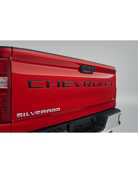 Chevrolet Tailgate Lettering 3D Urethane CHEVROLET By NoxLux In Gloss Black