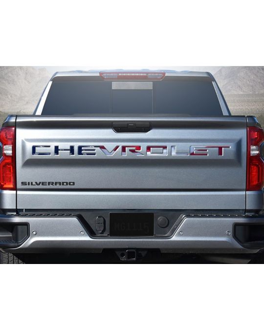 Chevrolet Tailgate Lettering 3D Urethane CHEVROLET By NoxLux In Americana