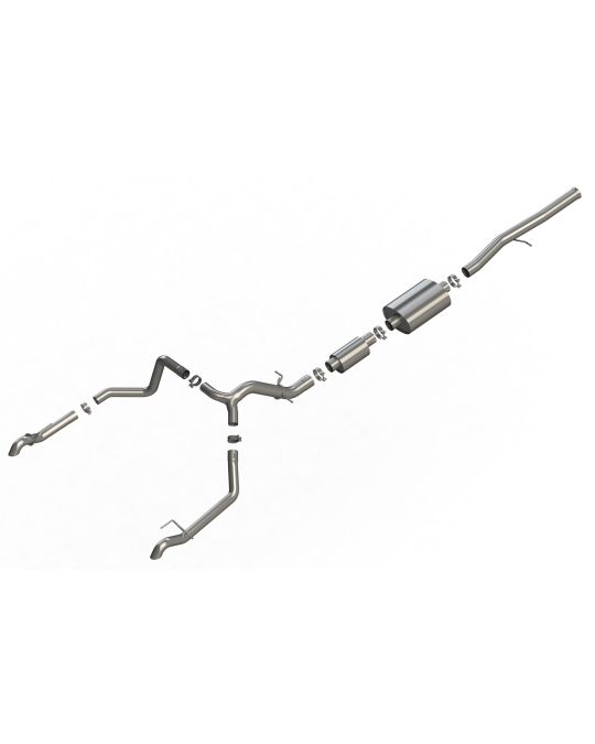 Chevrolet Performance 6.2L Cat-Back Dual Rear-Exit Exhaust Upgrade System For Short Wheel Base ZR2 Models By Borla