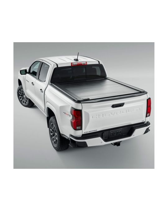 Chevrolet Short Box Embark LS Retractable Tonneau Cover In Black By Advantage Crossbar Compatible