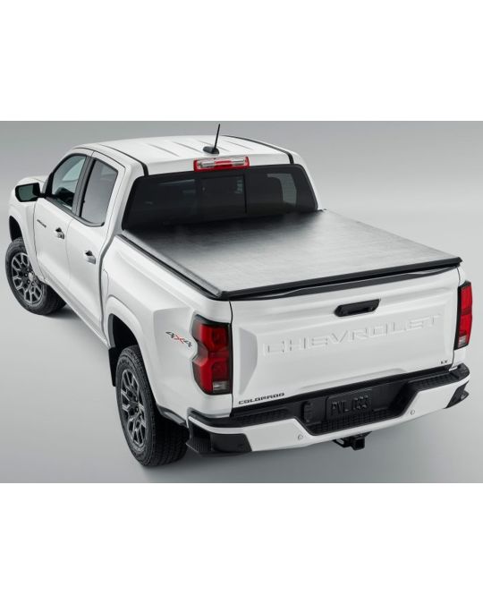 Chevrolet Tri-Fold Soft Tonneau Cover in Black Vinyl By Advantage