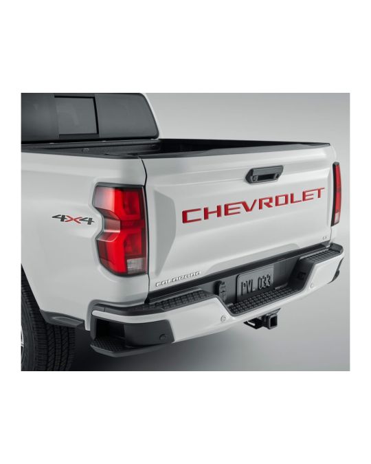 Chevrolet Tailgate Lettering 3D Urethane Decal By Nox-Lux Gloss Red