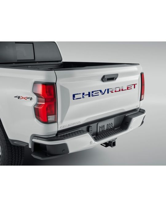 Chevrolet Tailgate Lettering 3D Urethane Decal By Nox-Lux Americana / USA Flag Design