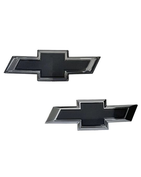 Chevrolet Illuminated Bowtie Emblem Kit For Front And Rear In Black