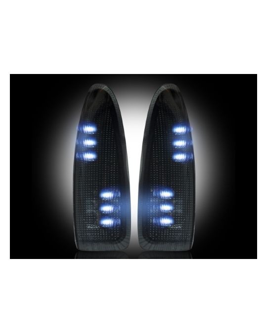 RECON  Side Mirror Lenses Smoked / White