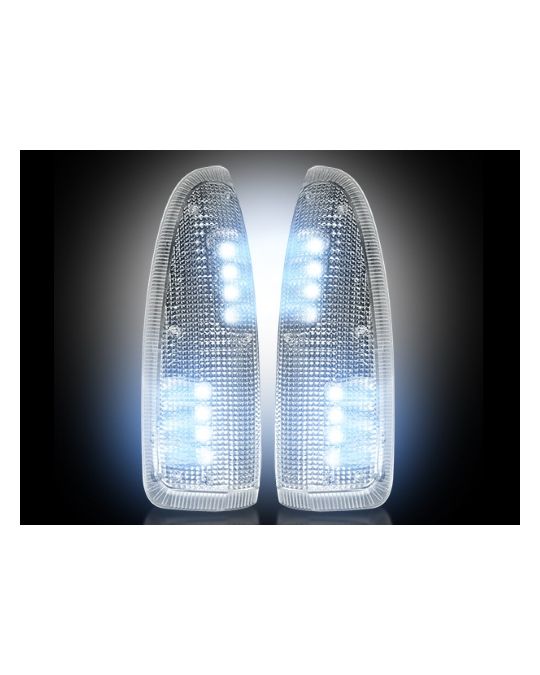 RECON  Side Mirror Lenses Clear / White