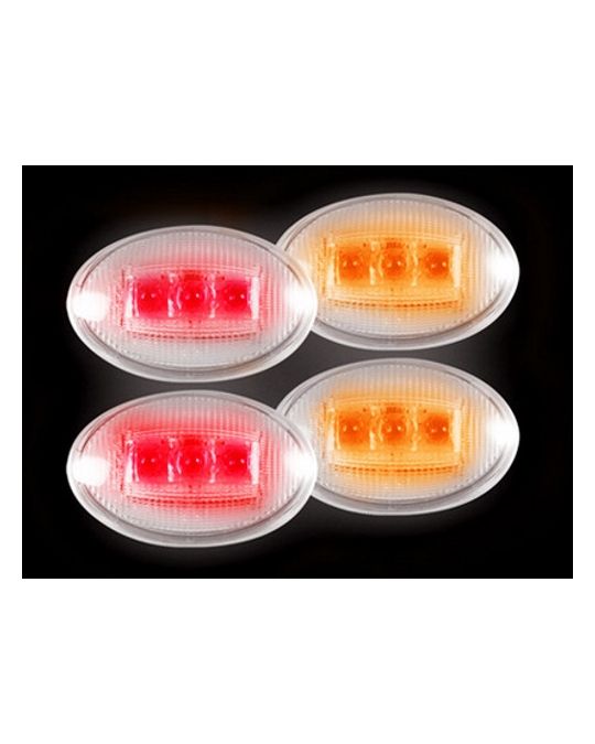 RECON  Dually Fender Lenses Clear Lens / Chrome Trim