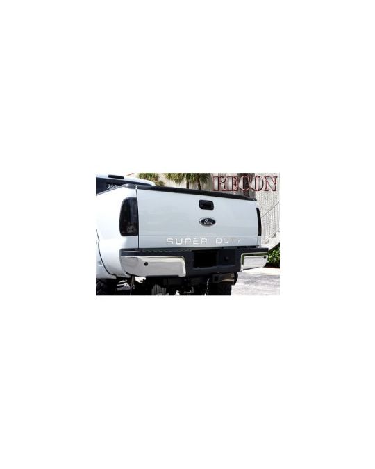 RECON  Raised Logo Acrylic Emblem Insert Kit Black / Chrome