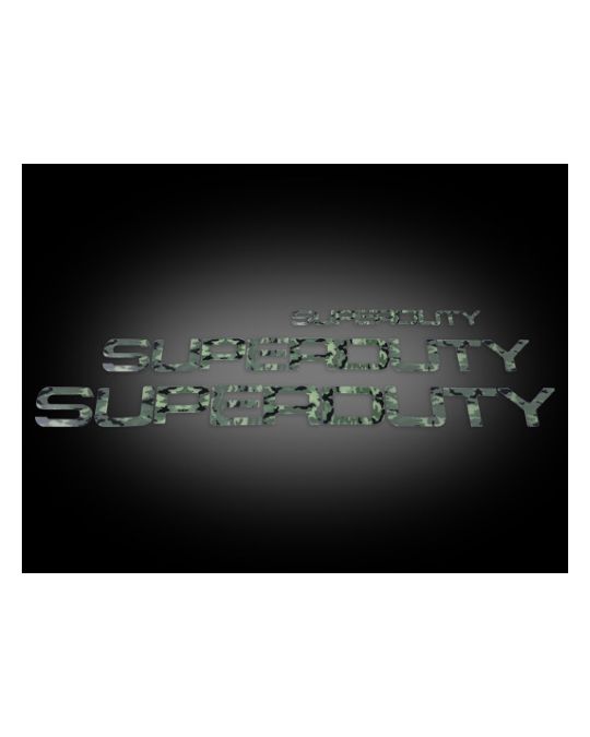 RECON  Raised Logo Acrylic Emblem Insert Kit Green Camo