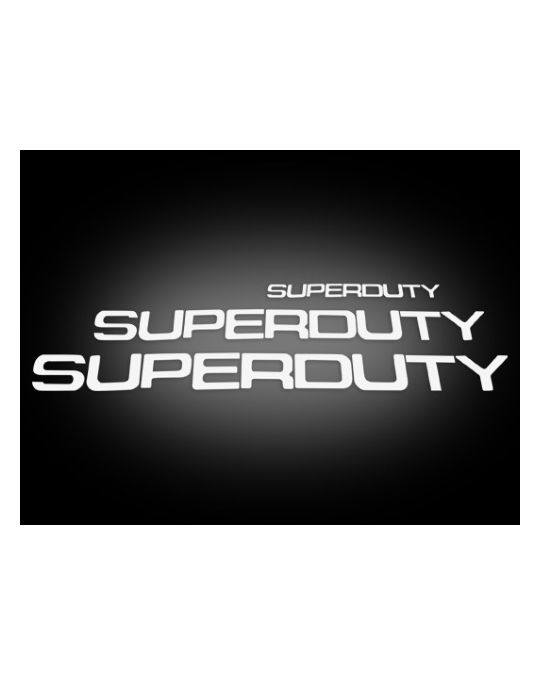 RECON  Raised Logo Acrylic Emblem Insert Kit White