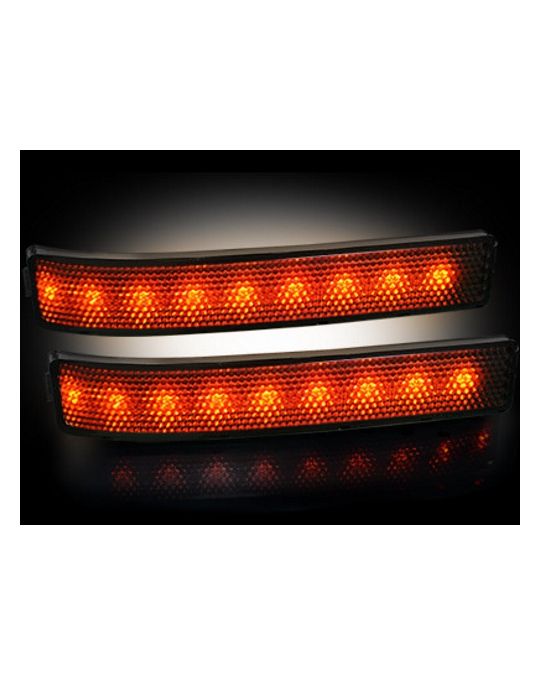 RECON  Side Mirror Lenses LED - Smoked / Amber