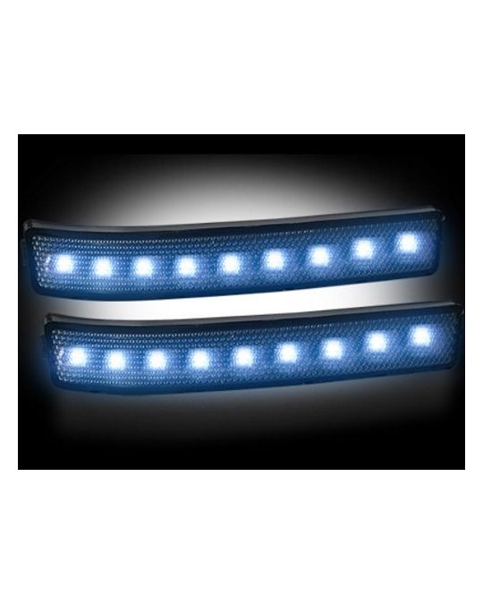 RECON  Side Mirror Lenses LED - Smoked / White