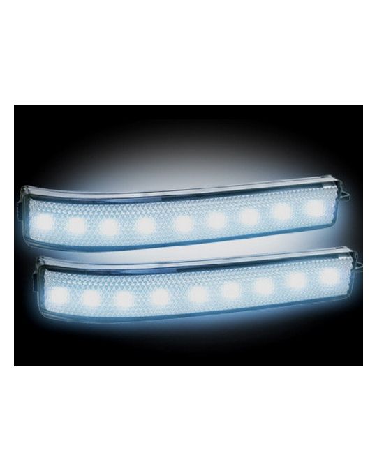 RECON  Side Mirror Lenses LED - Clear / White