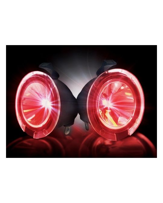 RECON  Mirror / Puddle Light Kit - Red