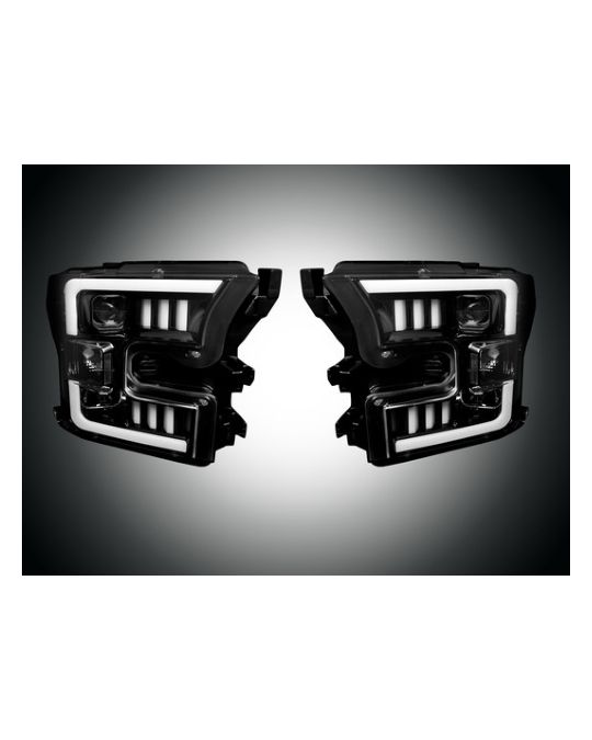 RECON  LED Projector Headlights - Smoked / Black