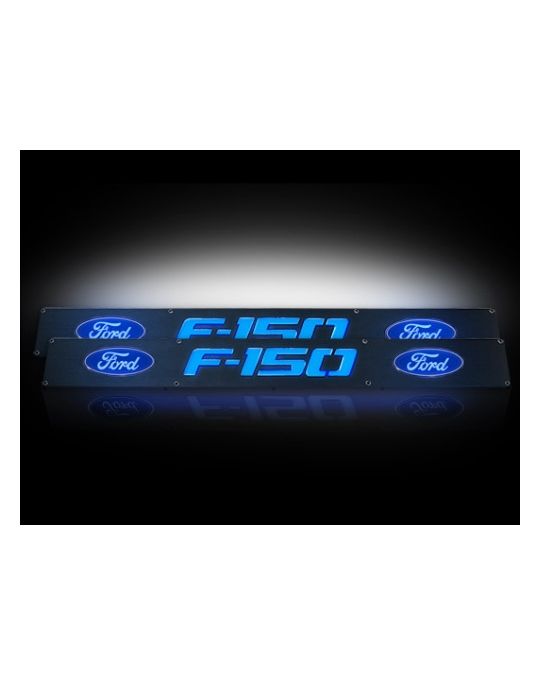RECON  Illuminated Door Sill Plates - F-150 Logo Blue LED