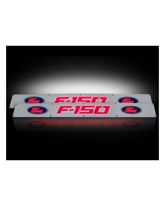 RECON  Illuminated Door Sill Plates - F-150 Logo Red LED