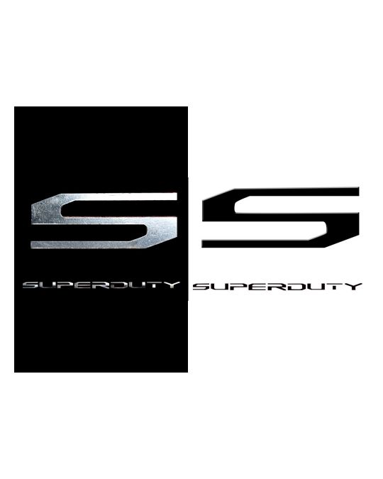 RECON  Emblem Insert Kit Chrome / Black Acrylic