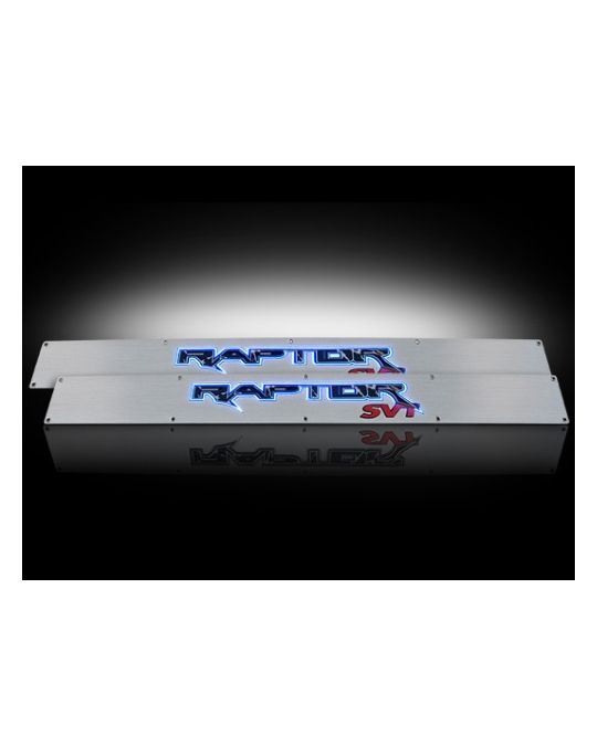 RECON  Illuminated Door Sill Plates - Raptor Logo Blue LED
