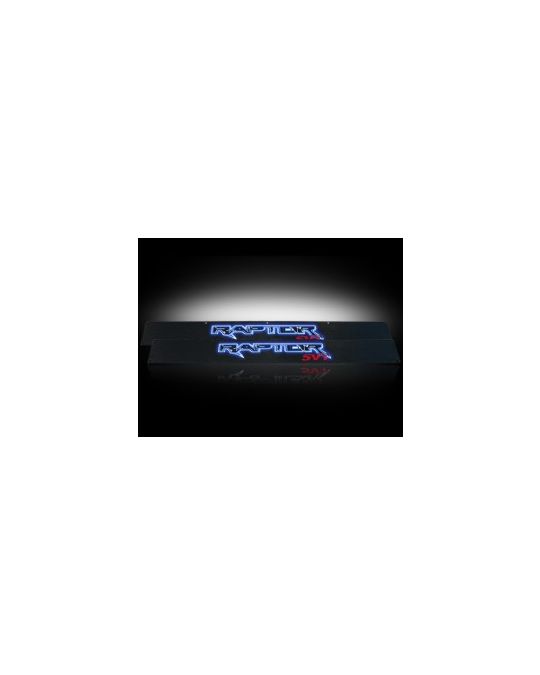 RECON  Illuminated Door Sill Plates - Raptor Logo Blue LED