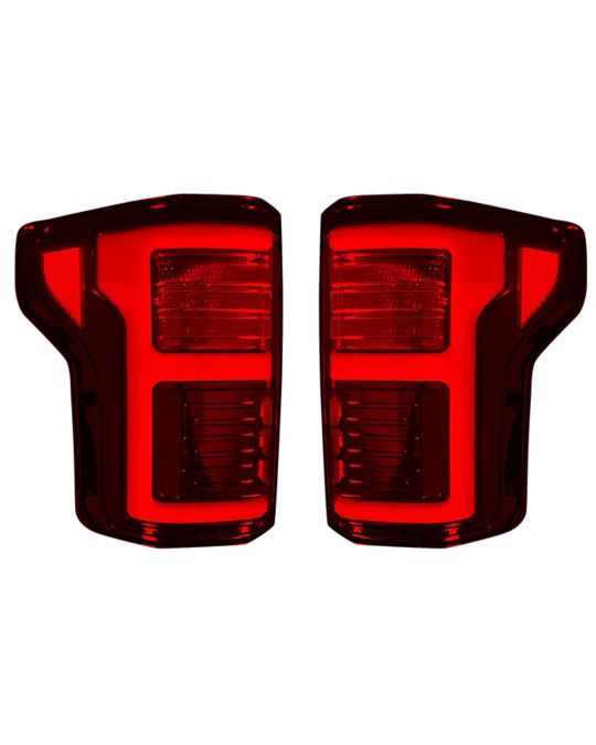 Recon OLED Tail Lamps Set Of Two Replaces OEM LED Lights Red Smoked Color