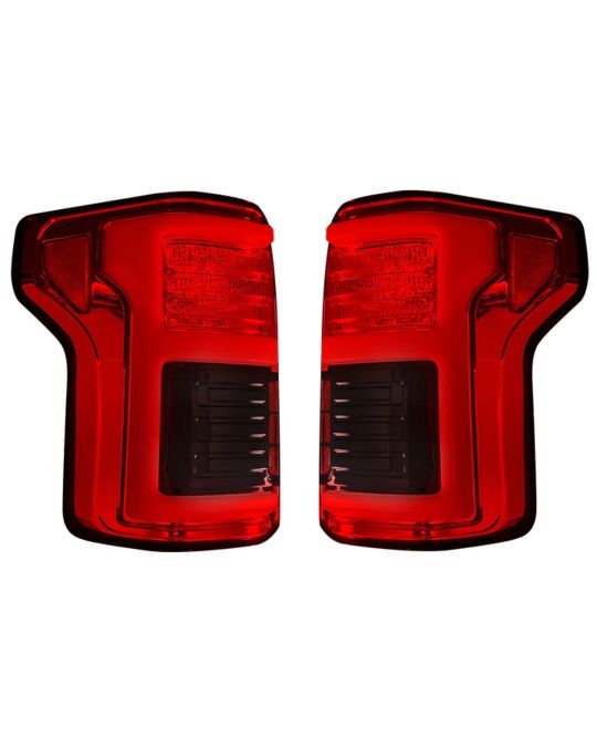 Recon OLED Tail Lamps Set Of Two Replaces OEM LED Lights Red Smoked Color