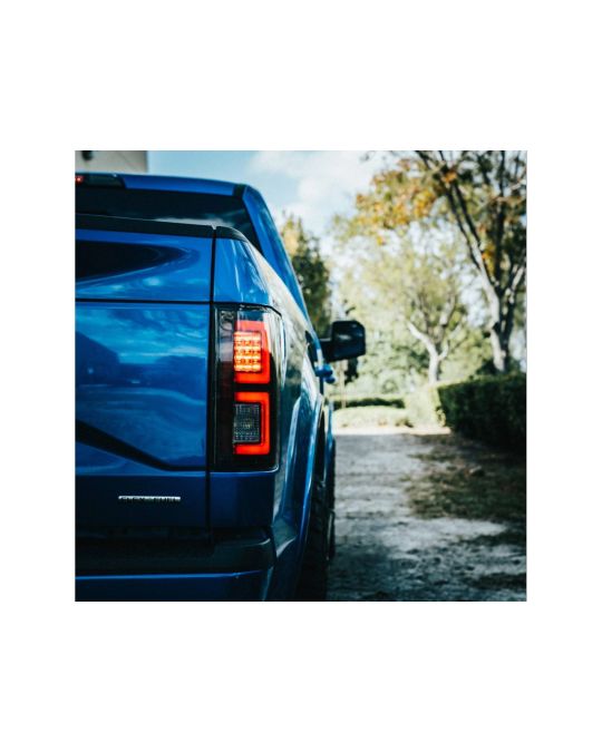 Recon OLED Tail Lamps Set Of Two Replaces OEM Halogen Lights Dark Red Smoked Color