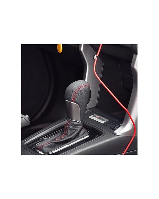 Subaru Shift Knob - Leather Trimmed W/ Red Stitching - Automatic