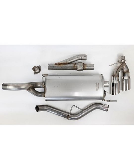 Roush Performance Active-Ready Exhaust Kit 5.0L V8 Engine Dual Side Exit With Chrome Exhaust Tips