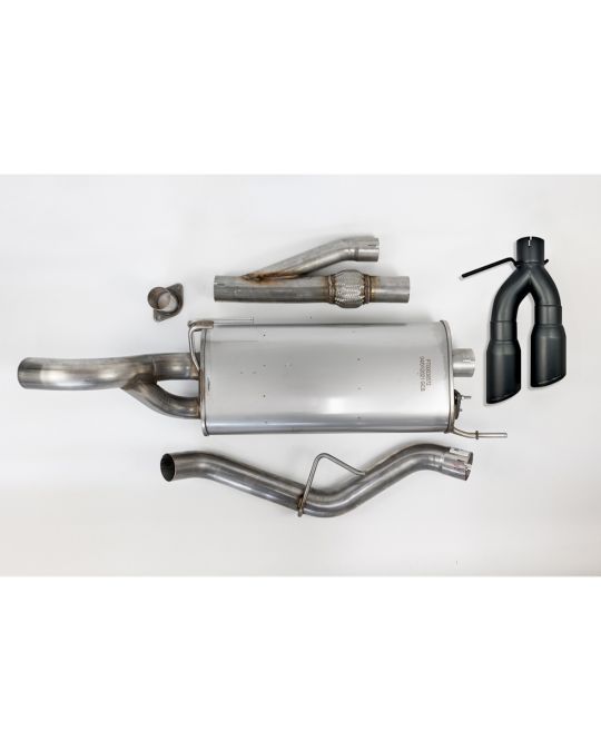 Roush Performance Active-Ready Exhaust Kit 5.0L V8 Engine Dual Side Exit With Matte Black Exhaust Tips