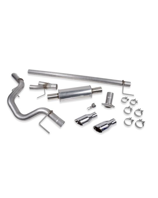 Roush Performance Cat Back Exhaust Kit 5.0L V8 Engine Dual Side Exit With Chrome Exhaust Tips