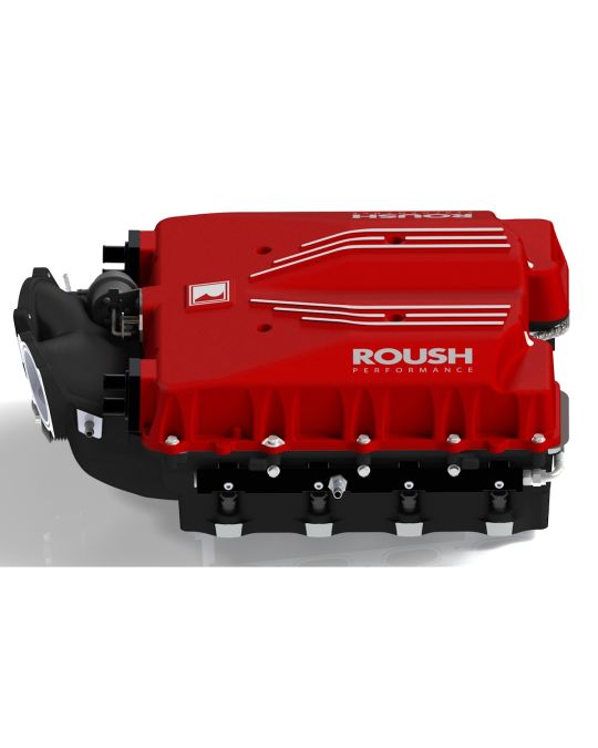 Roush Performance 810 HP Phase 2 Supercharger For 5.0L Engine GT & Dark Horse In Red With Roush Logo