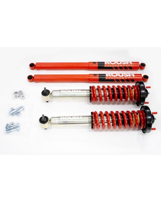 Roush Performance 2-Inch Lift Kit Off Road Suspension System For 4x4 Trucks Includes Roush Red Powder Coated Springs And Shocks