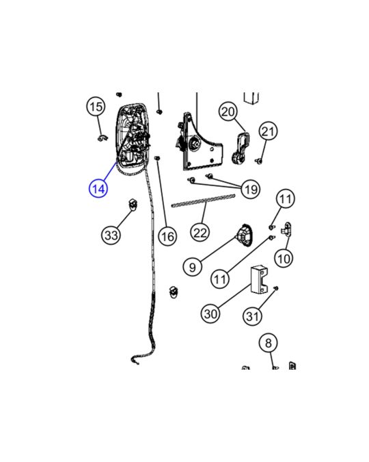 Mopar Sliding Door Handle