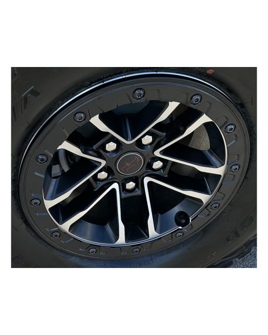 Mopar 17x8.0 Inch Beadlock Capable Wheel Machined Face / Black Pockets