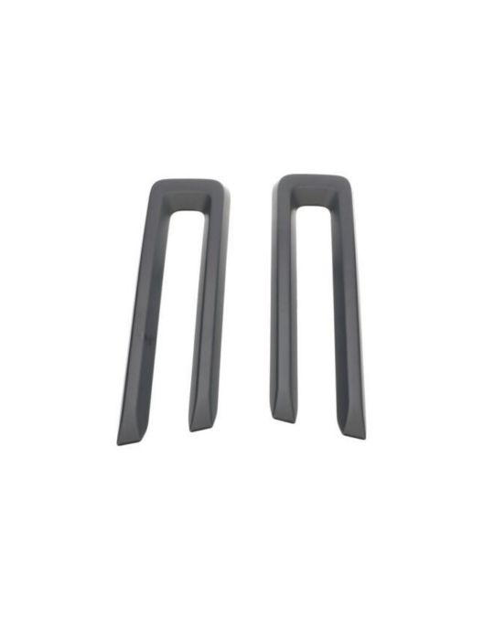 Mopar Grille Trim Two Pieces Unpainted Black