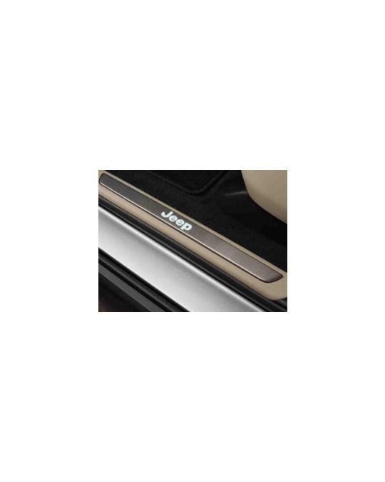 Mopar Door Sill Guards Illuminated Jeep Logo