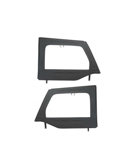 Mopar Windows Front Upper Half Door Black