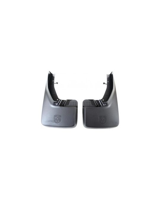Mopar Splash Guards Front Molded Black W/O Fender Flares