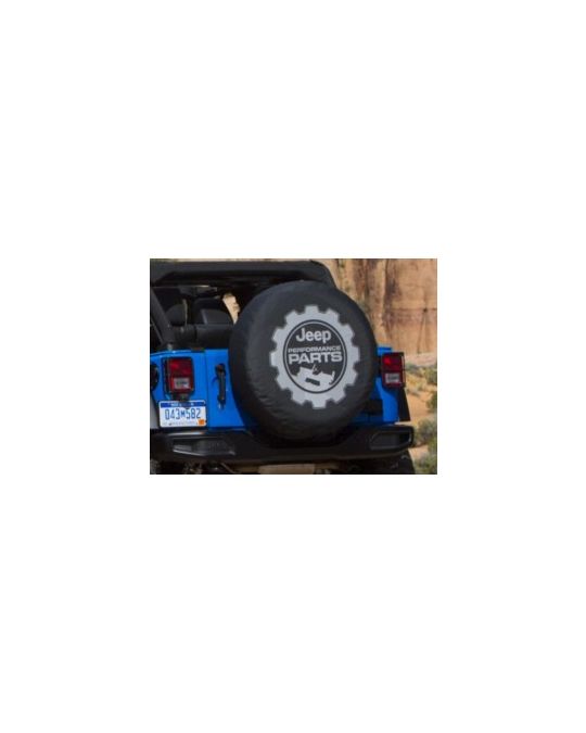 Mopar Spare Tire Cover Denim Black Performance Parts Logo
